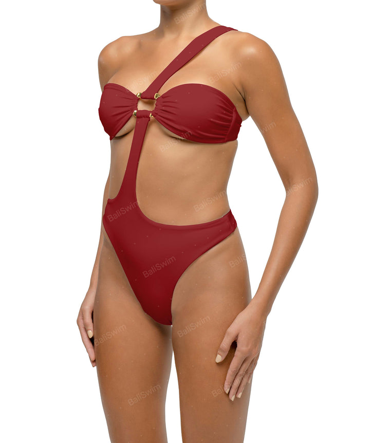 BSWS-S67 Asymetric Wave Ring One Piece