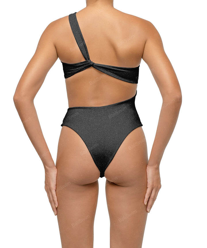 BSWS-S68 Asymetric Ruched One Piece