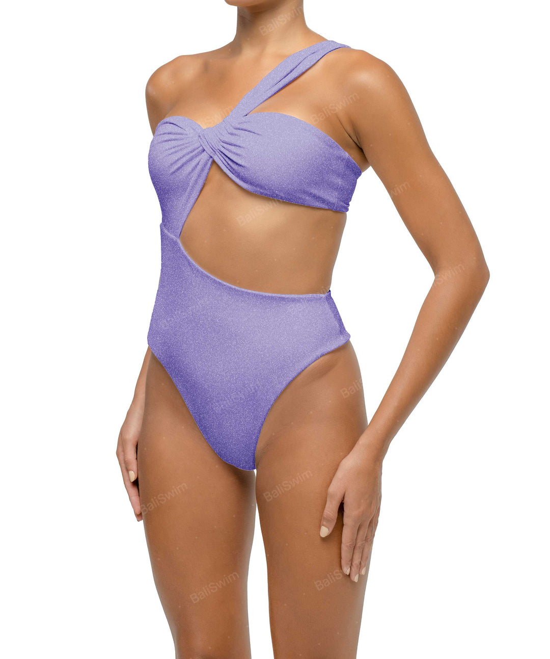 BSWS-S68 Asymetric Ruched One Piece