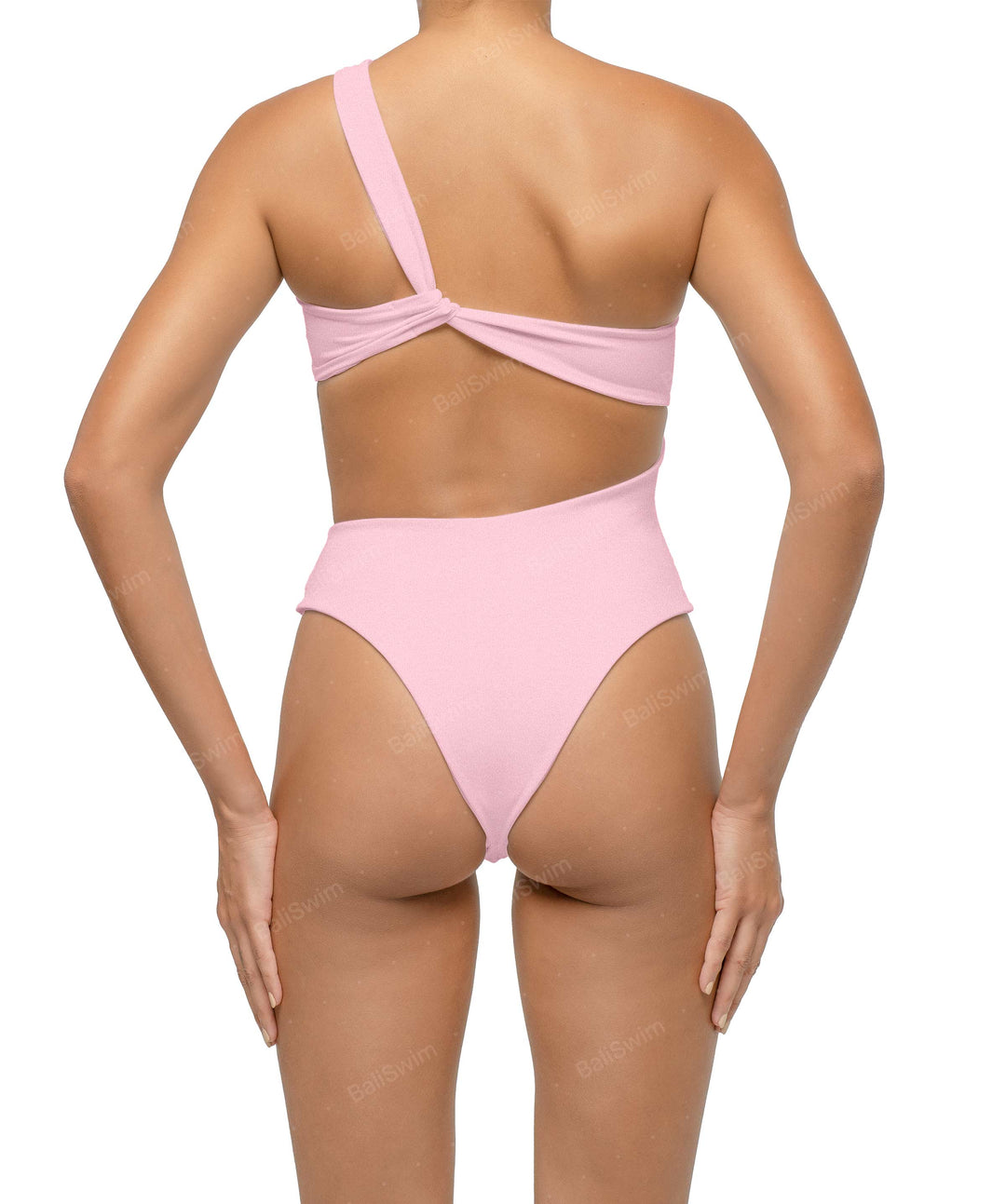 BSWS-S68 Asymetric Ruched One Piece