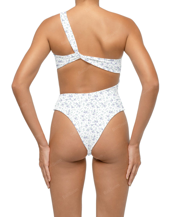 BSWS-S68 Asymetric Ruched One Piece