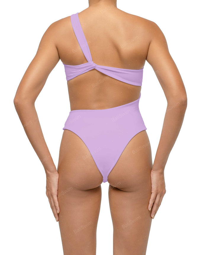 BSWS-S68 Asymetric Ruched One Piece