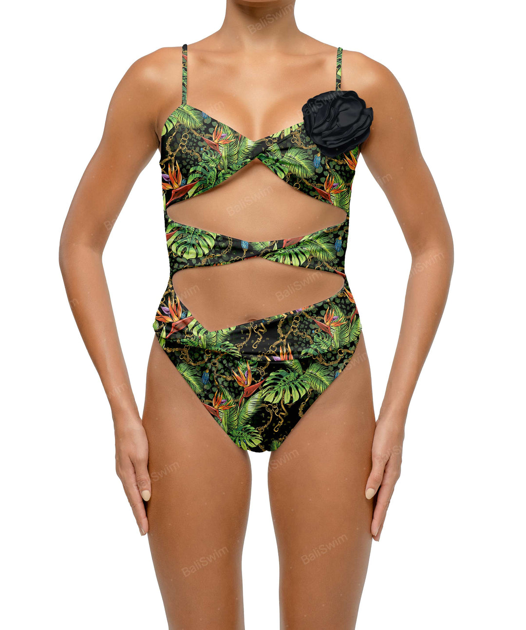BSWS-S69 Corsage Triple Twist One Piece