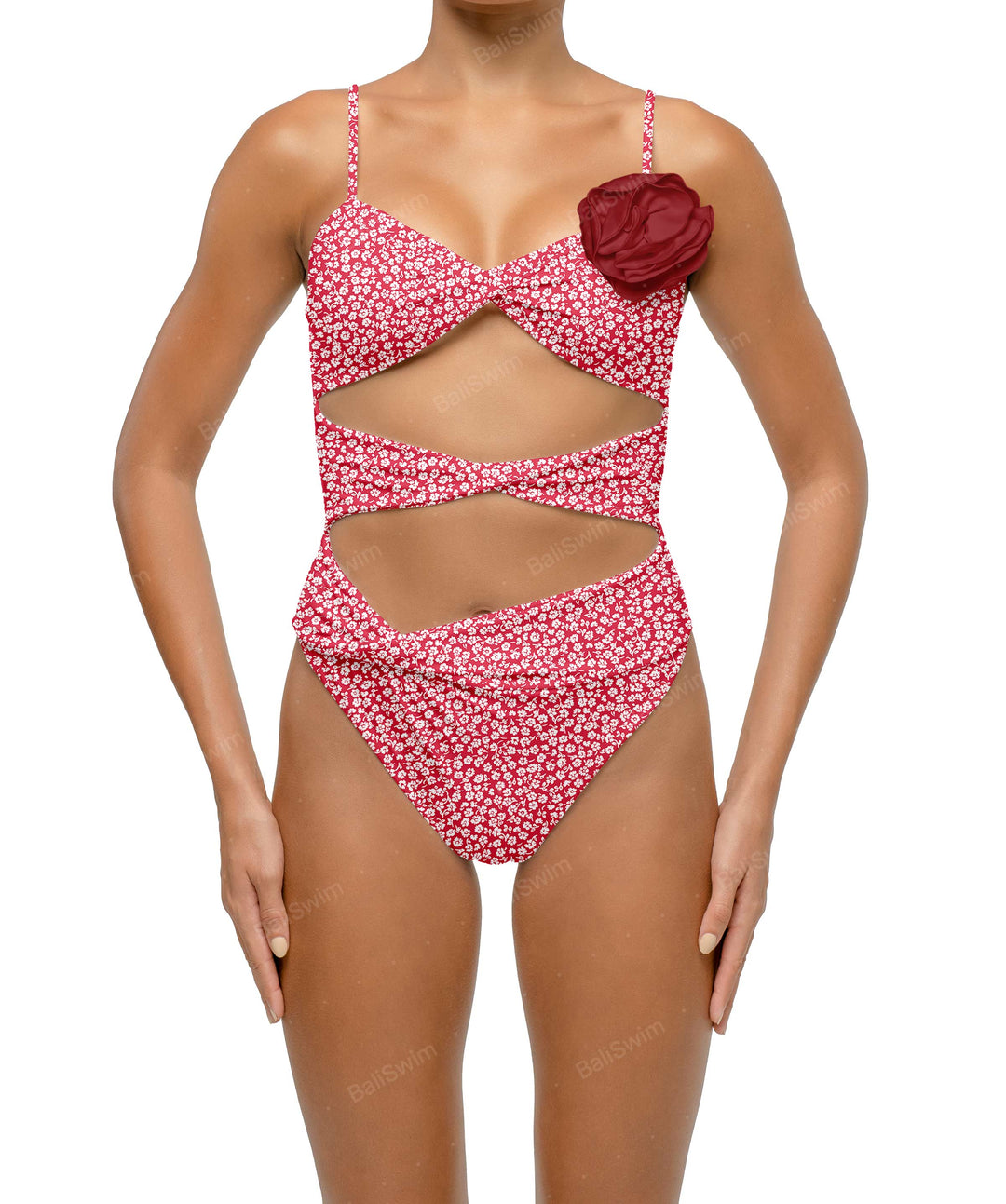 BSWS-S69 Corsage Triple Twist One Piece