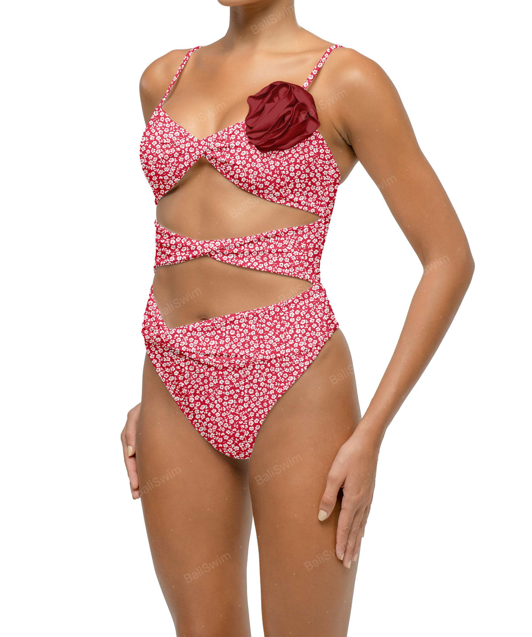 BSWS-S69 Corsage Triple Twist One Piece