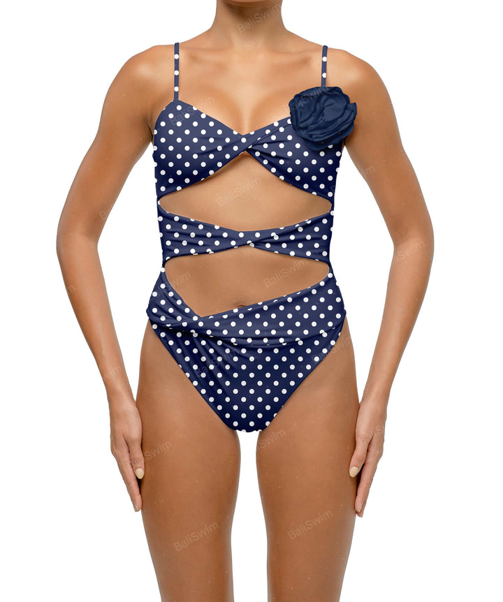 BSWS-S69 Corsage Triple Twist One Piece