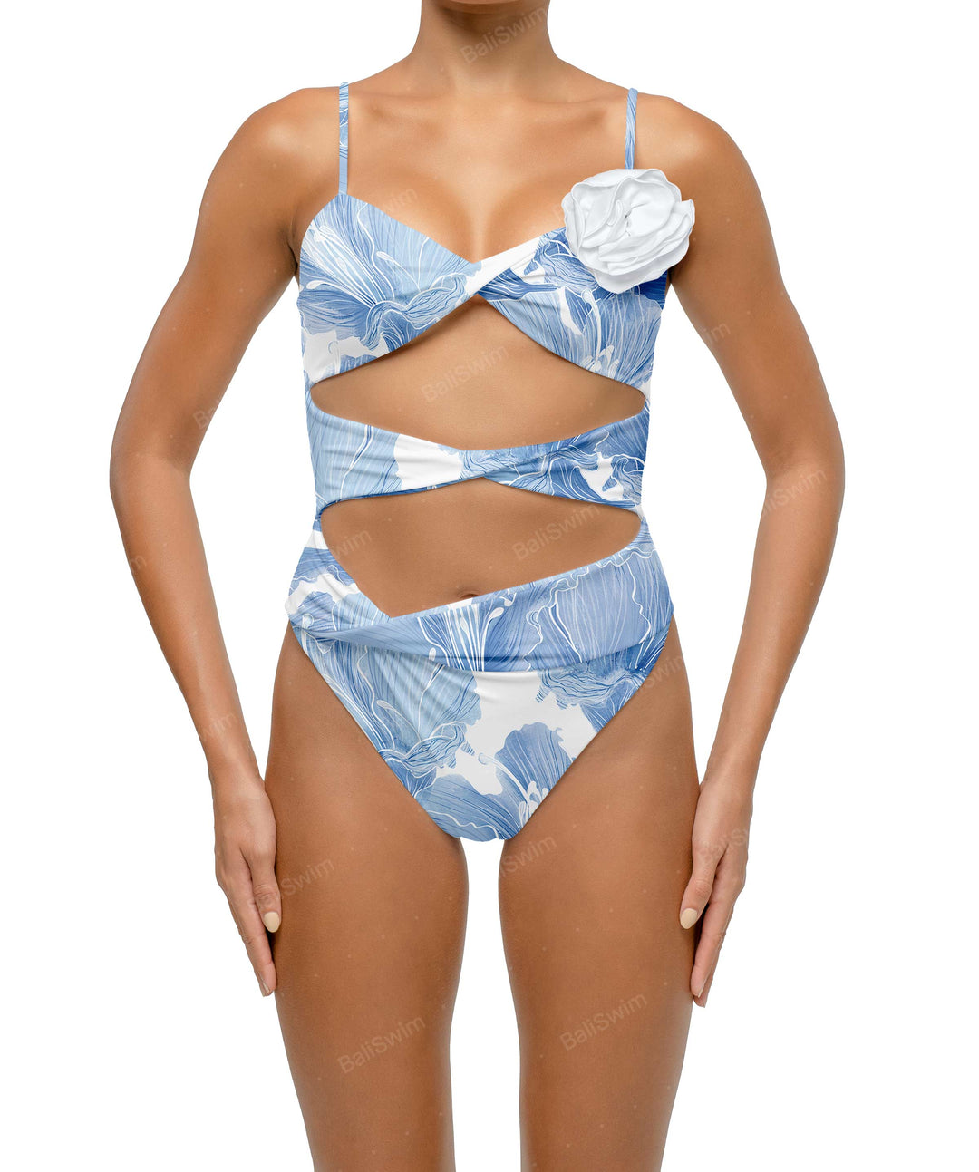 BSWS-S69 Corsage Triple Twist One Piece
