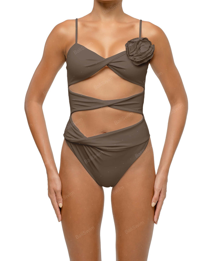 BSWS-S69 Corsage Triple Twist One Piece