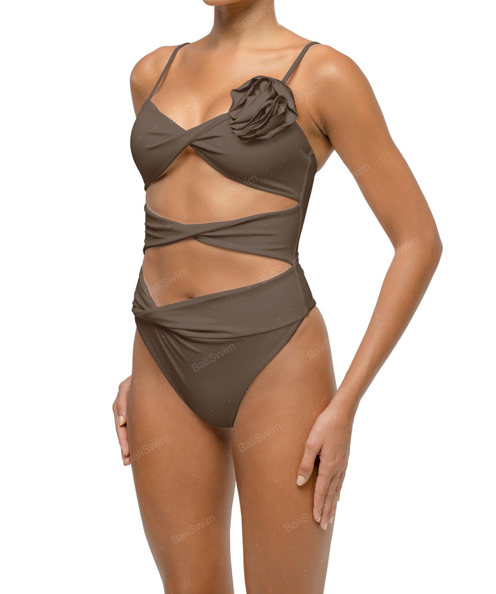 BSWS-S69 Corsage Triple Twist One Piece
