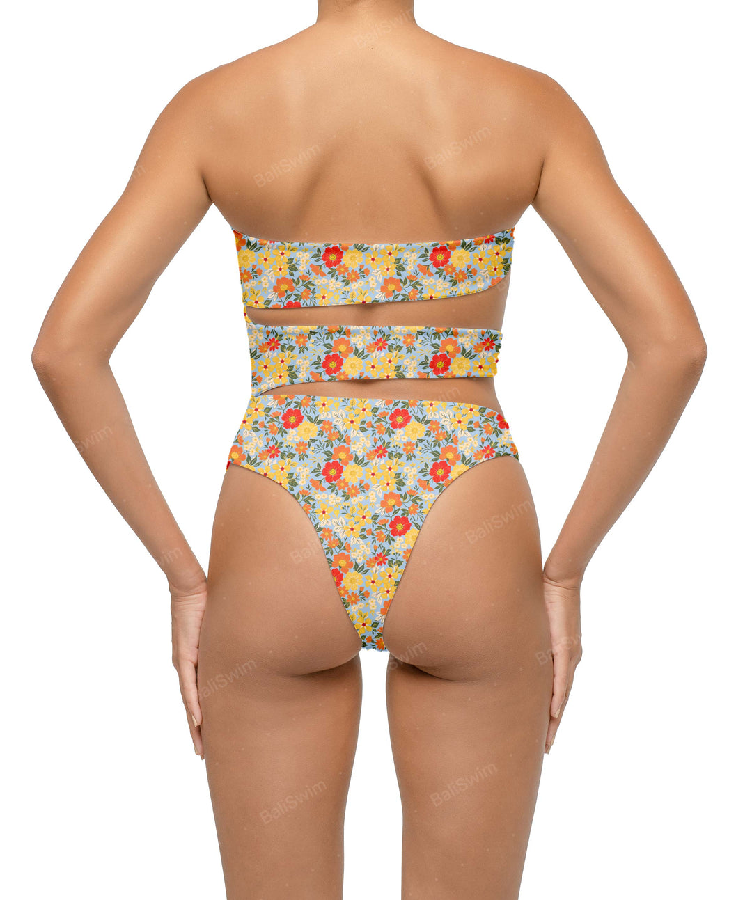 BSWS-S71 Cut-out Bandeau One Piece