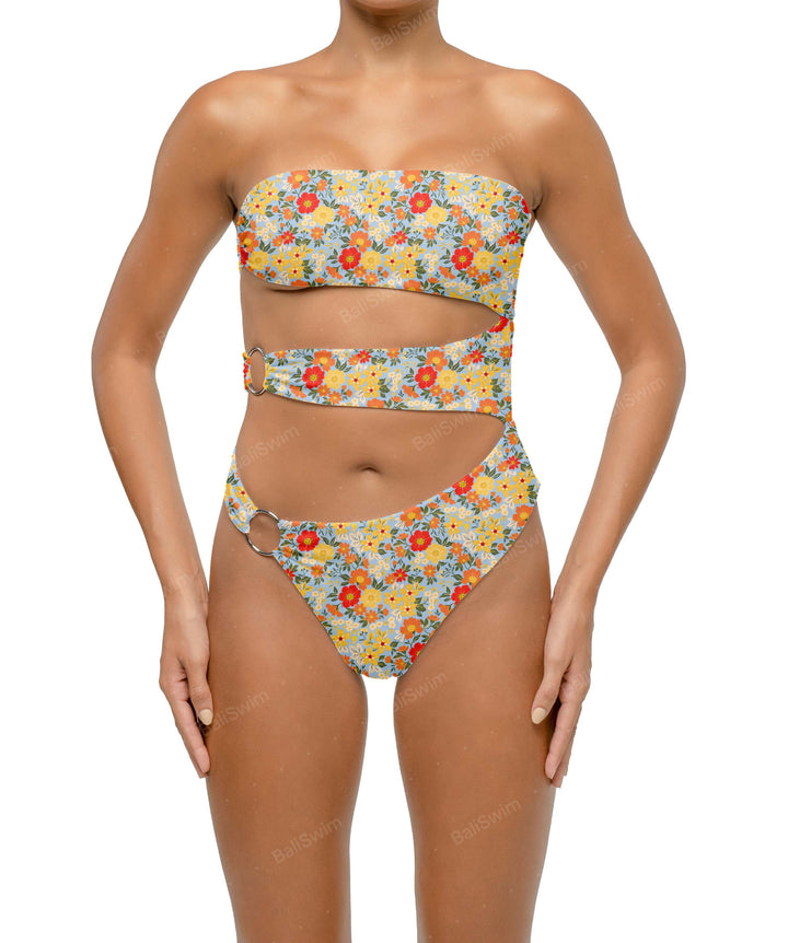BSWS-S71 Cut-out Bandeau One Piece
