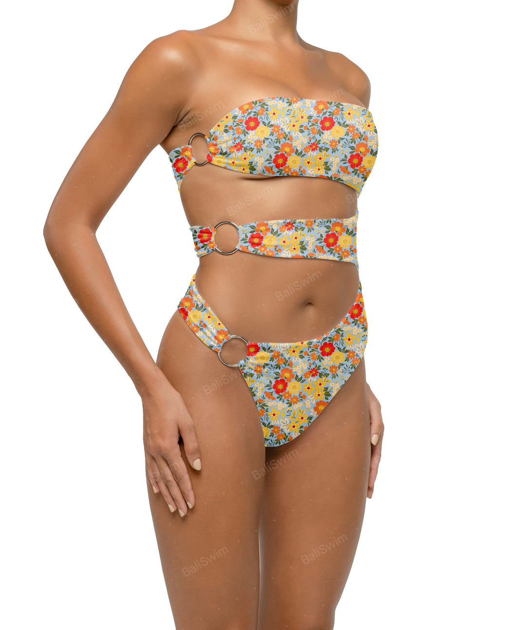 BSWS-S71 Cut-out Bandeau One Piece
