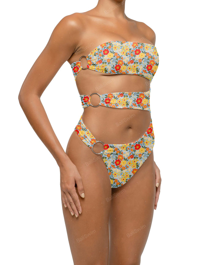 BSWS-S71 Cut-out Bandeau One Piece