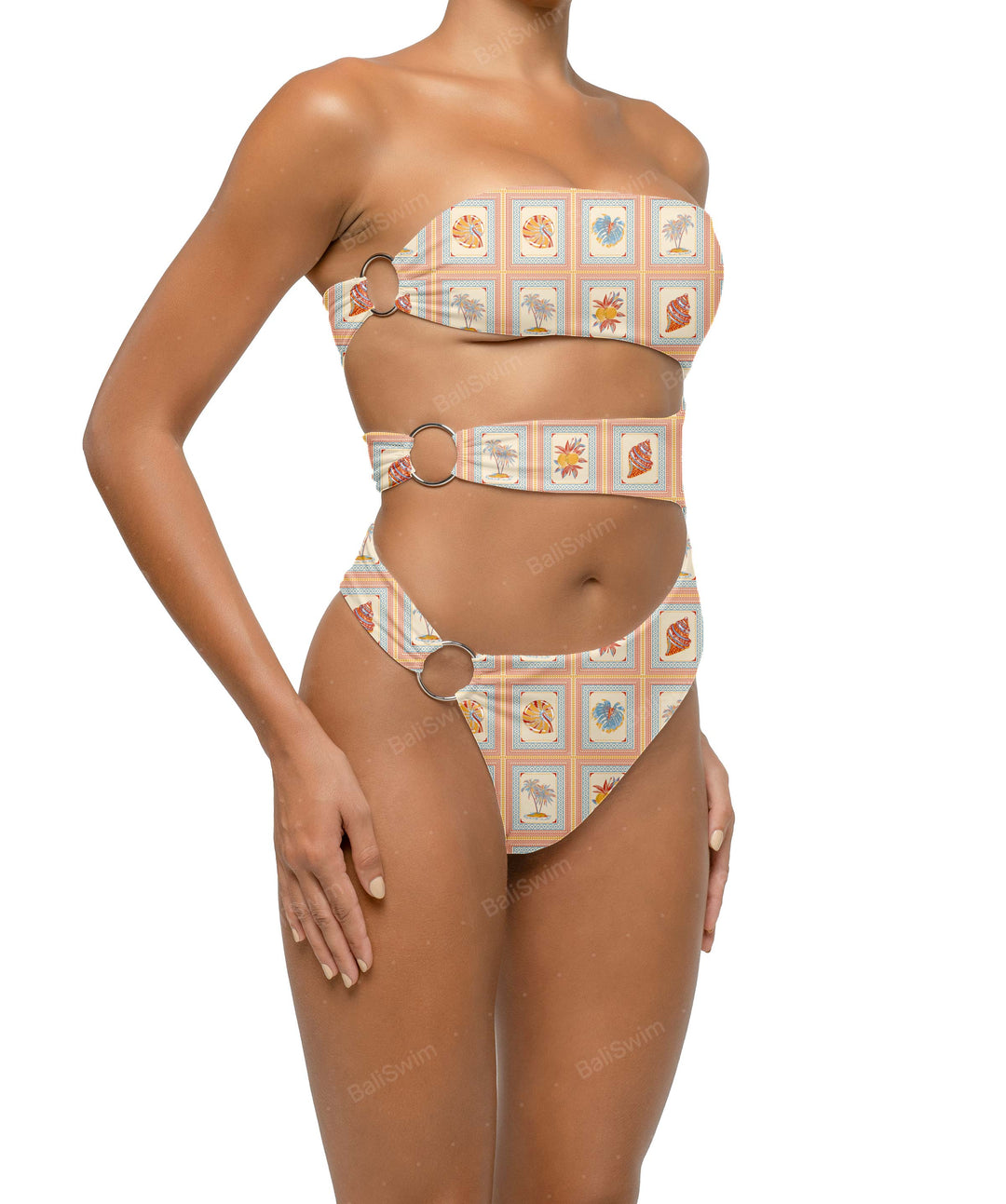 BSWS-S71 Cut-out Bandeau One Piece