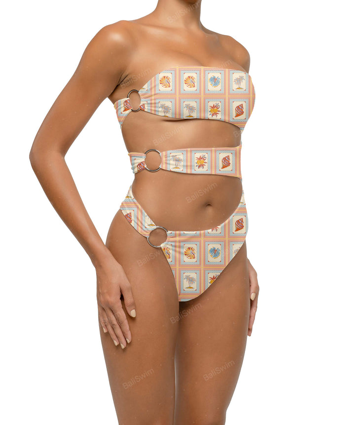 BSWS-S71 Cut-out Bandeau One Piece