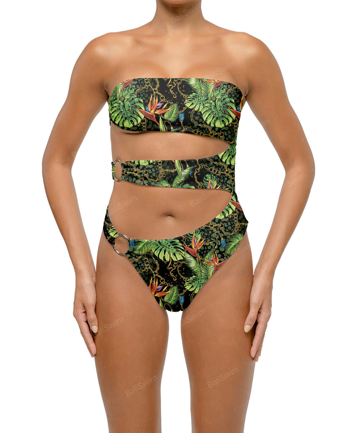 BSWS-S71 Cut-out Bandeau One Piece