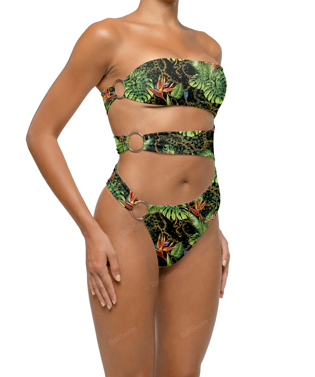 BSWS-S71 Cut-out Bandeau One Piece