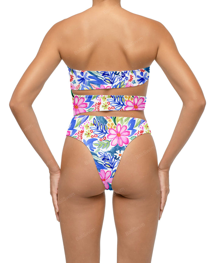 BSWS-S71 Cut-out Bandeau One Piece