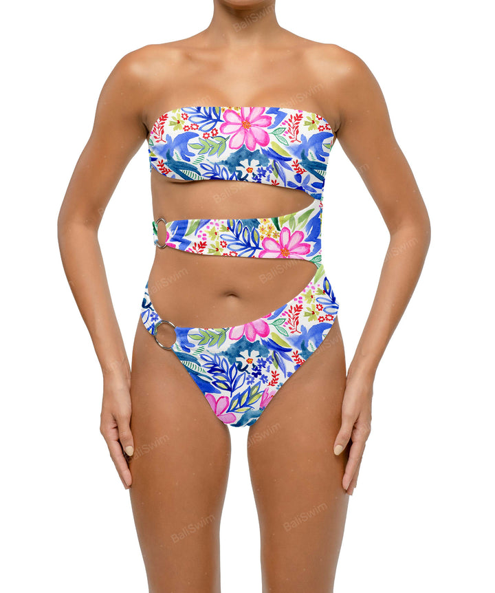 BSWS-S71 Cut-out Bandeau One Piece