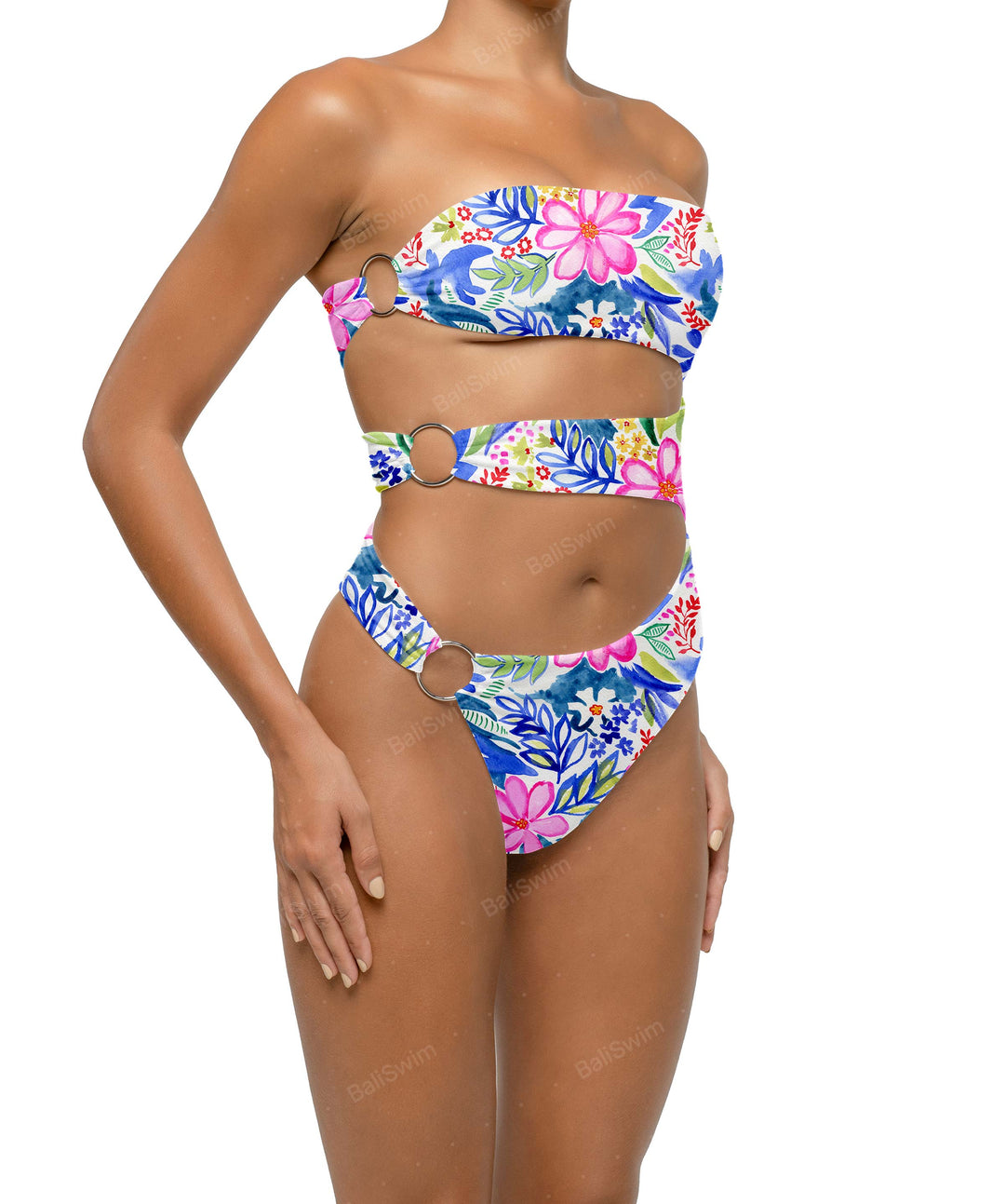 BSWS-S71 Cut-out Bandeau One Piece