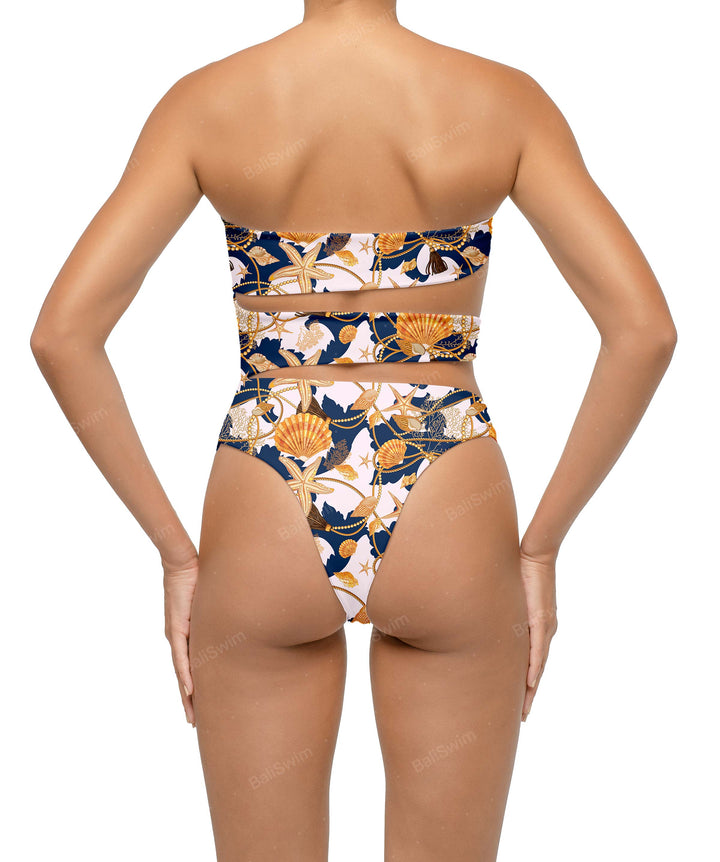 BSWS-S71 Cut-out Bandeau One Piece