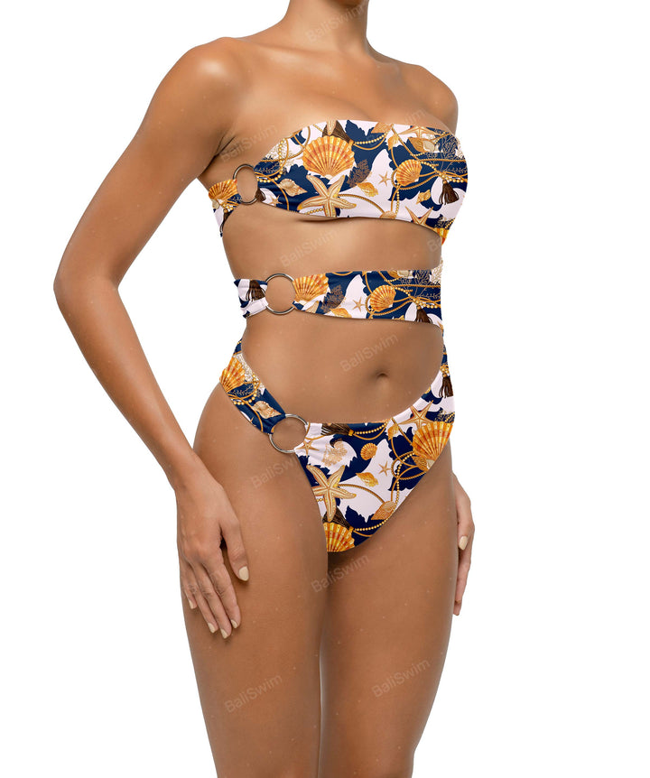 BSWS-S71 Cut-out Bandeau One Piece