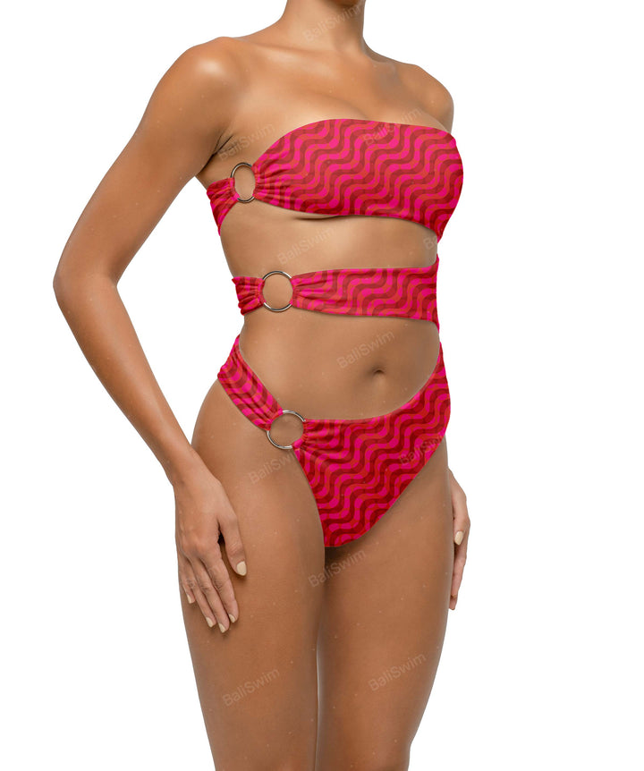BSWS-S71 Cut-out Bandeau One Piece