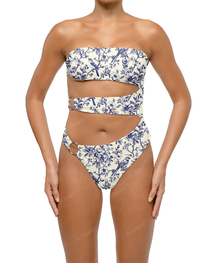 BSWS-S71 Cut-out Bandeau One Piece