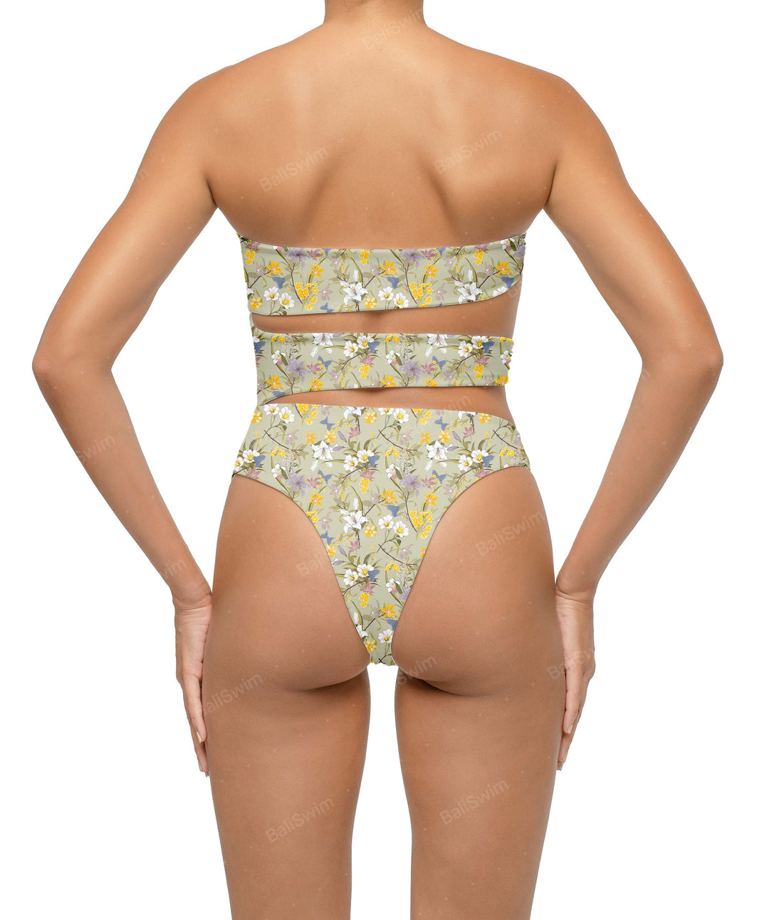 BSWS-S71 Cut-out Bandeau One Piece