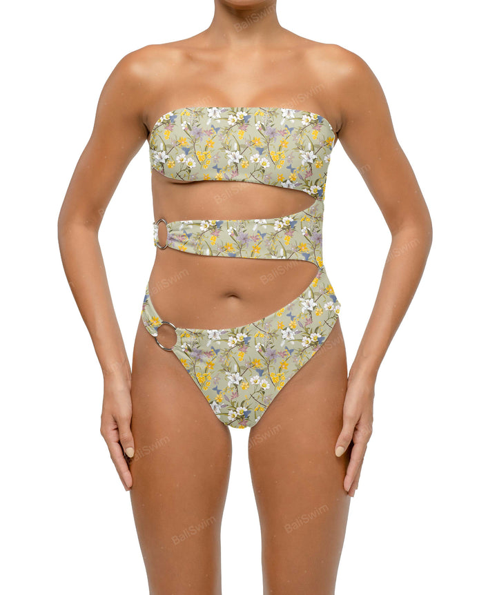 BSWS-S71 Cut-out Bandeau One Piece