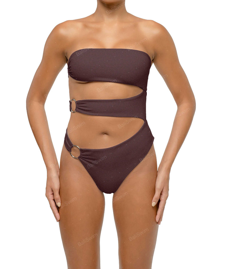 BSWS-S71 Cut-out Bandeau One Piece