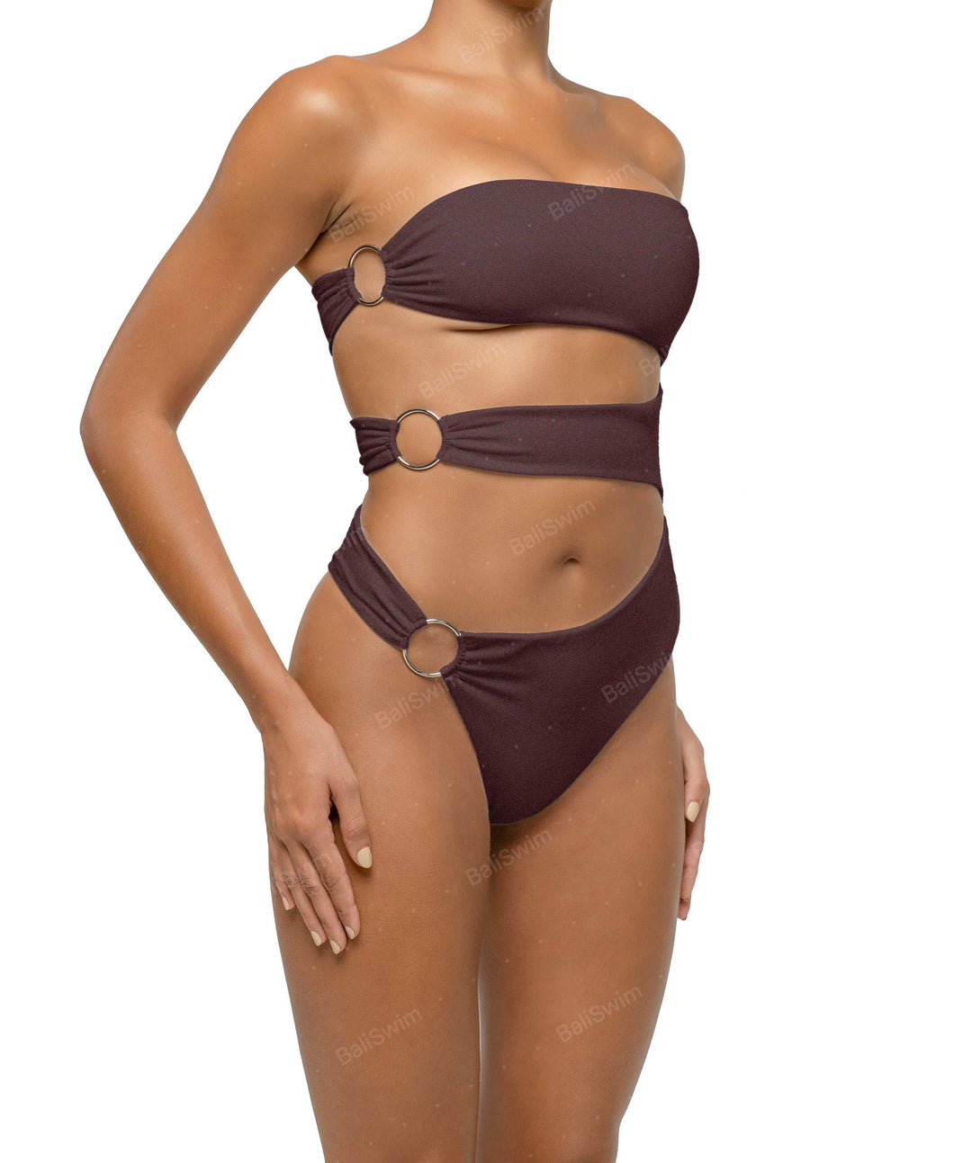 BSWS-S71 Cut-out Bandeau One Piece