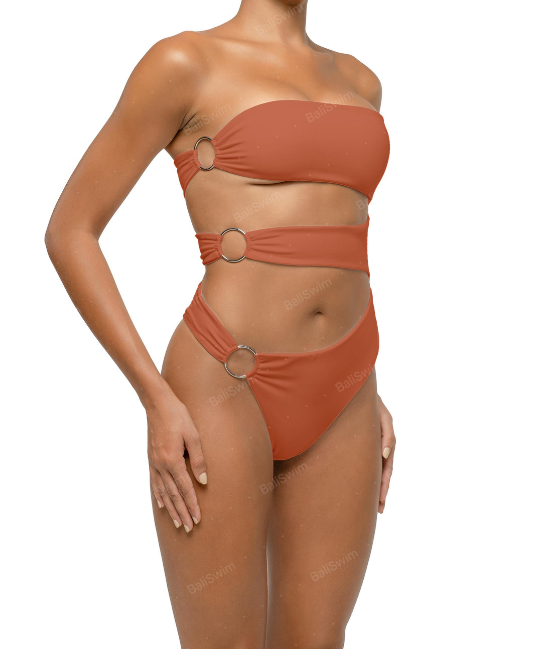 BSWS-S71 Cut-out Bandeau One Piece