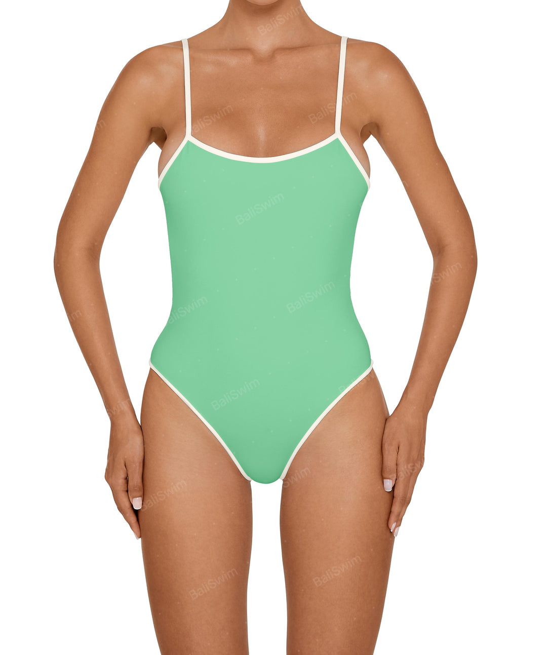 BSWS-S75 Low Back Tankini With Binding