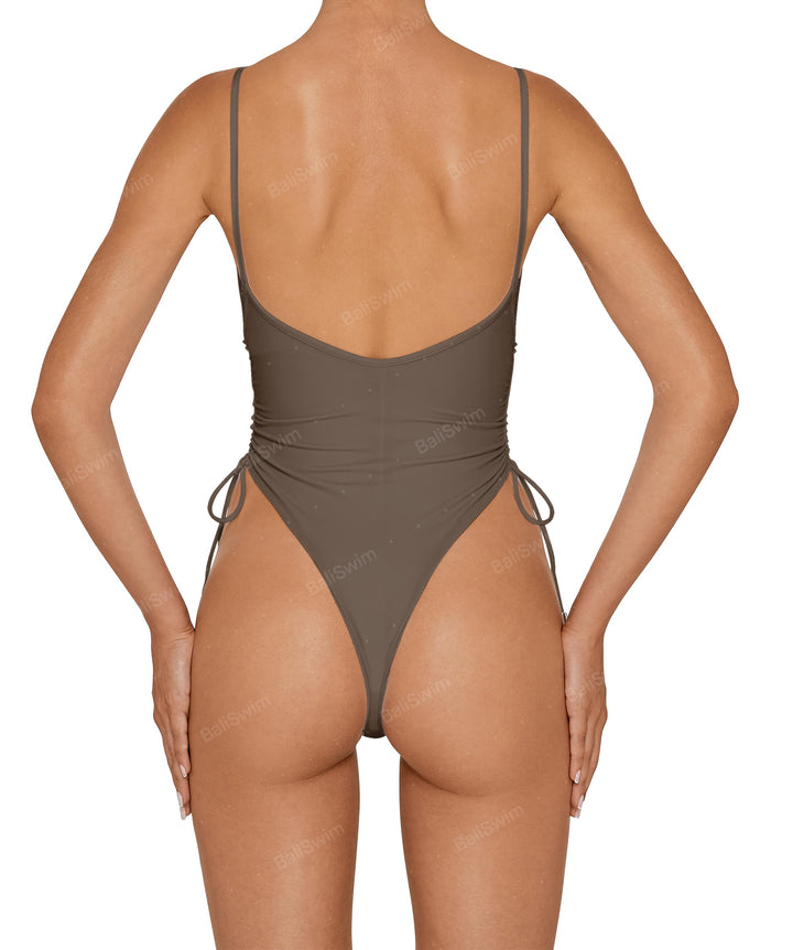BSWS-S76 Cuve Neckline Tankini With Binding