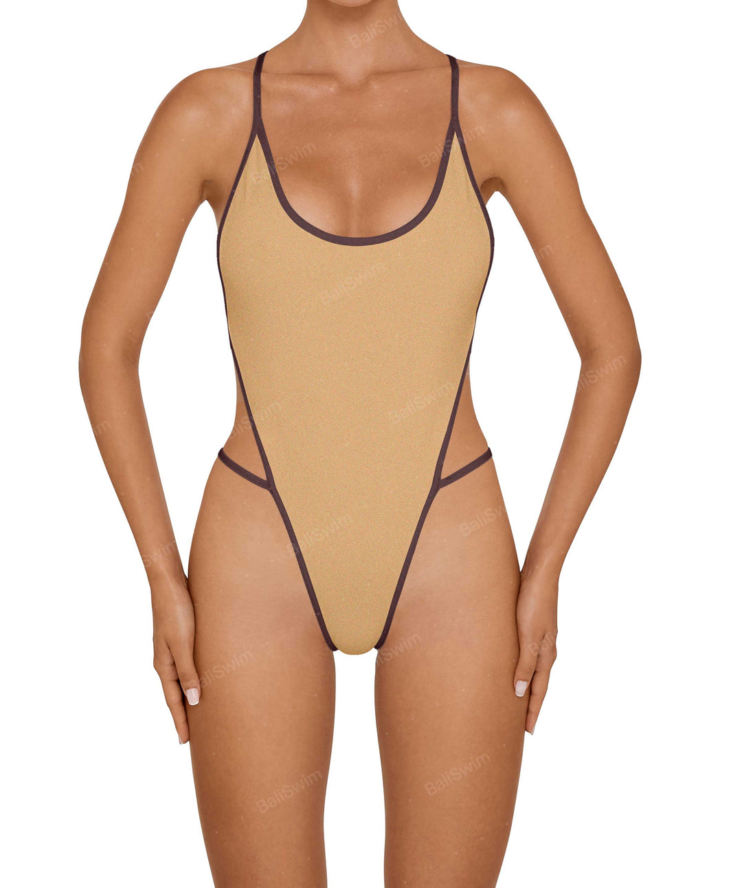 BSWS-S77 Curve Neckline Racer Back With Binding