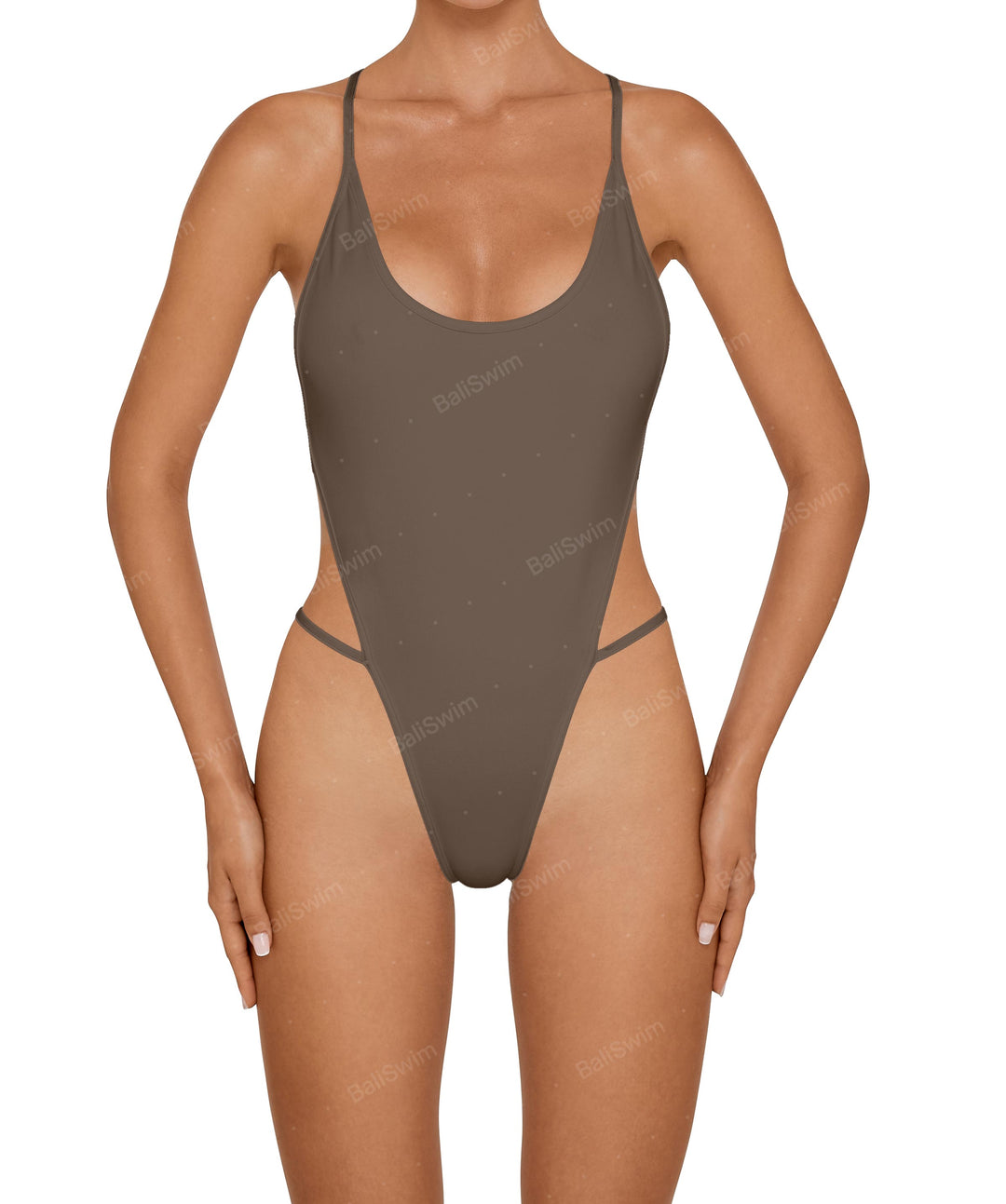 BSWS-S77 Curve Neckline Racer Back With Binding