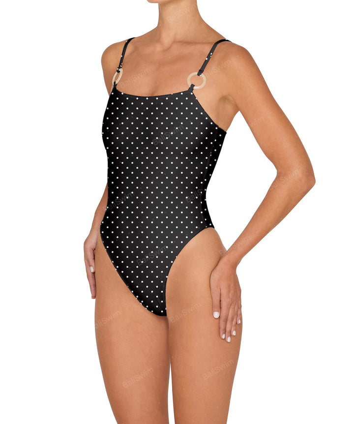 BSWS-S79 Square Neck One Piece With Rings