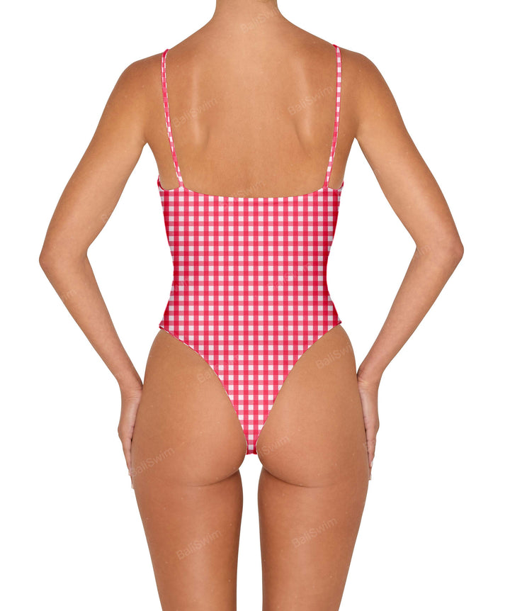 BSWS-S79 Square Neck One Piece With Rings