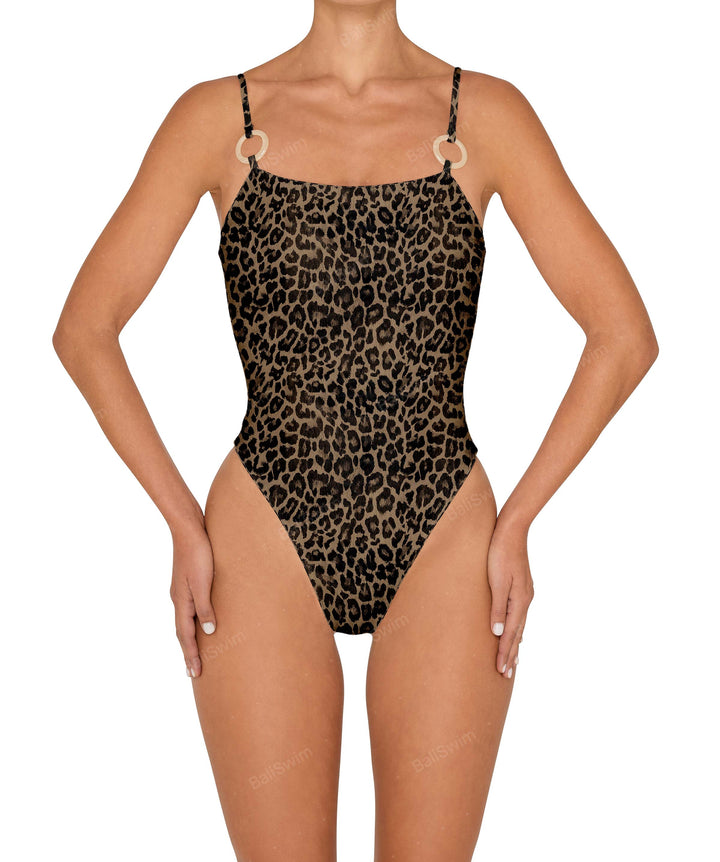 BSWS-S79 Square Neck One Piece With Rings