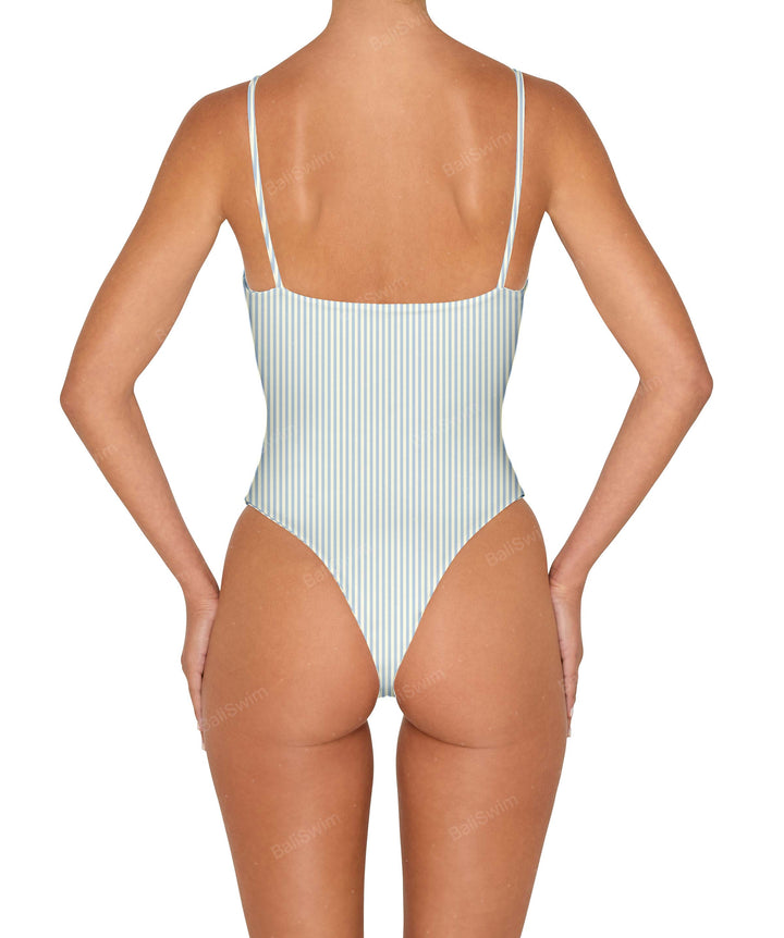 BSWS-S79 Square Neck One Piece With Rings