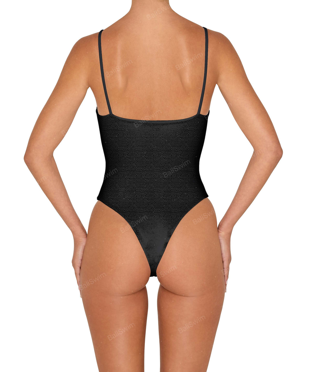 BSWS-S79 Square Neck One Piece With Rings