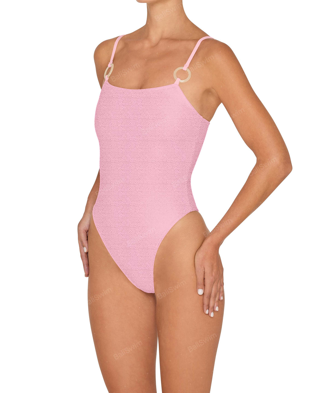 BSWS-S79 Square Neck One Piece With Rings