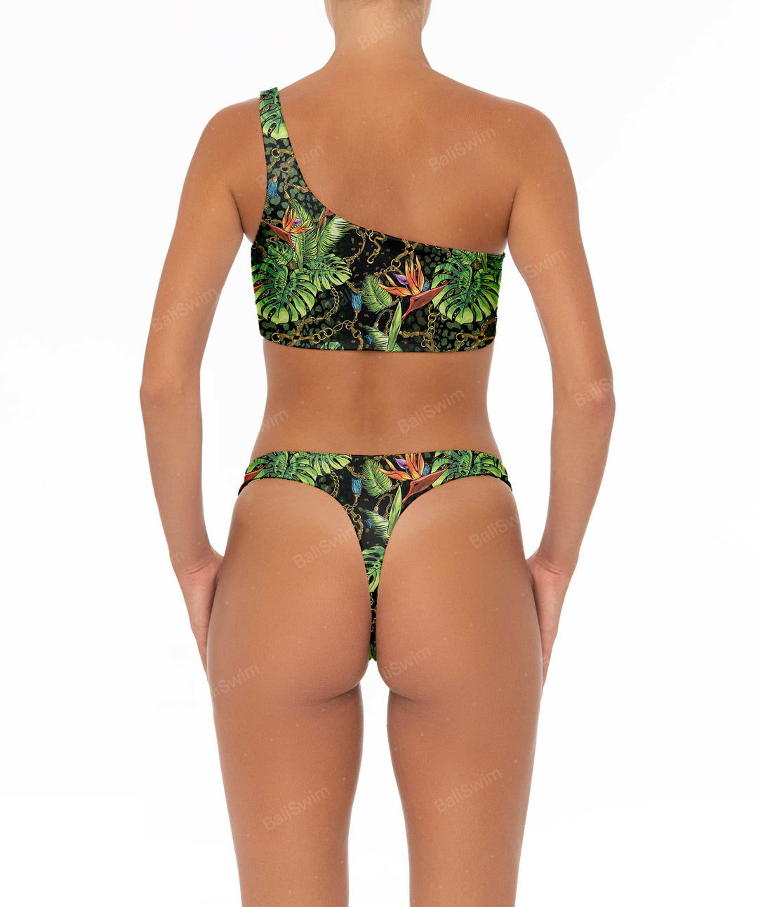 BSWS-T05 Corsage One Shoulder Bikini Top