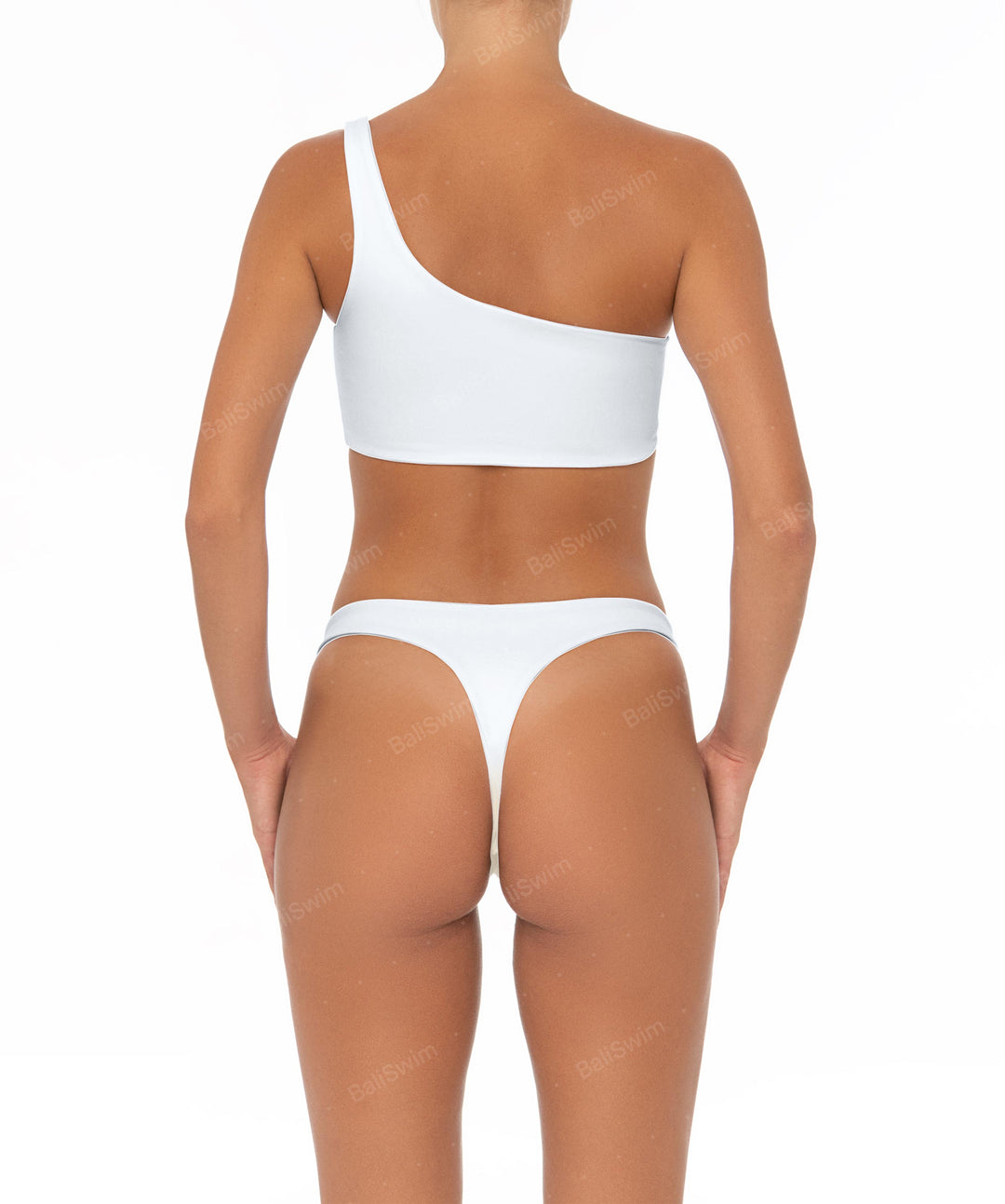 BSWS-T05 Corsage One Shoulder Bikini Top