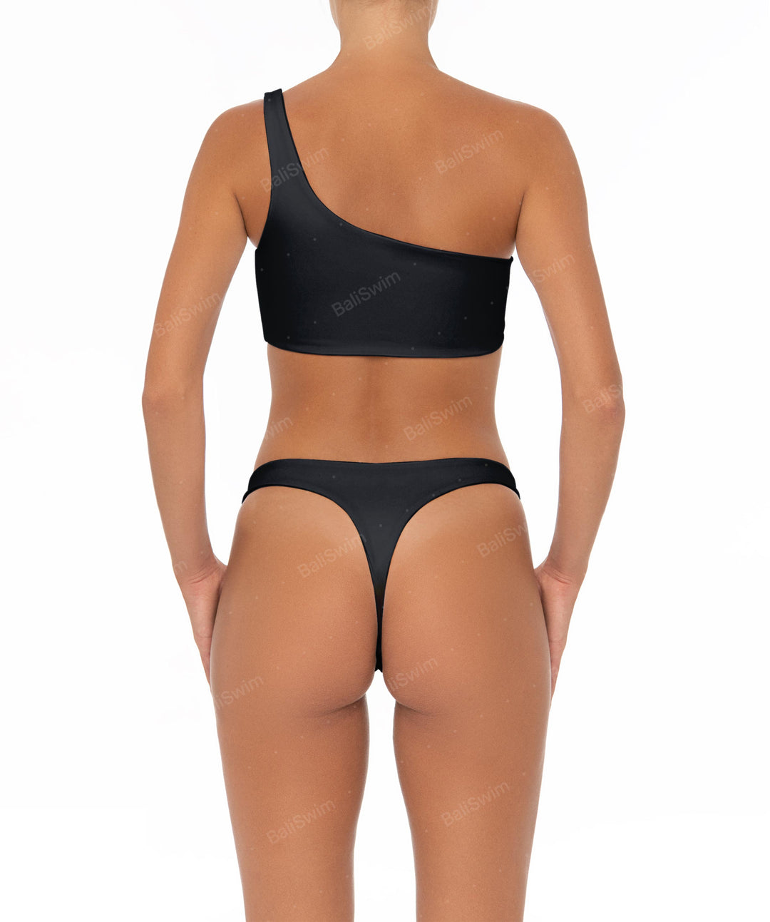 BSWS-T05 Corsage One Shoulder Bikini Top