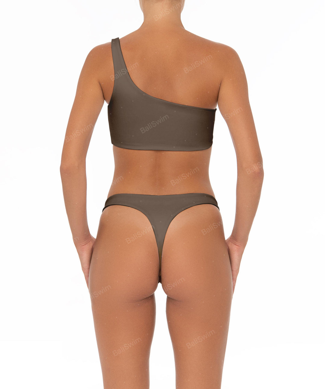 BSWS-T05 Corsage One Shoulder Bikini Top