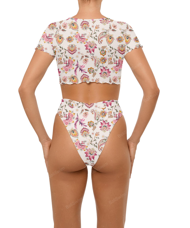 BSWS-B101 Overlapped Brief Bikini Bottom