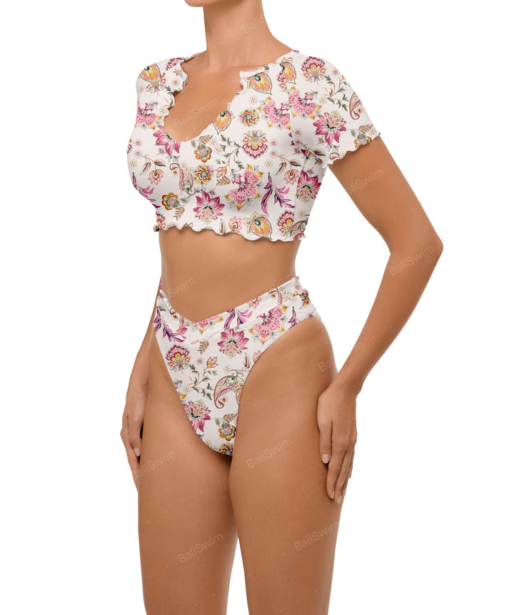 BSWS-B101 Overlapped Brief Bikini Bottom