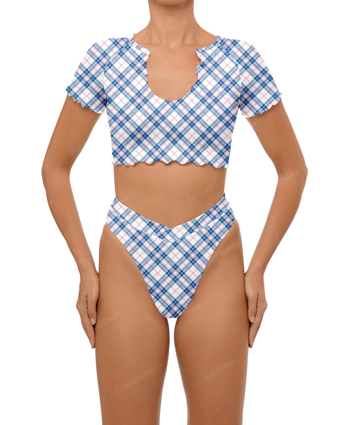 BSWS-B101 Overlapped Brief Bikini Bottom